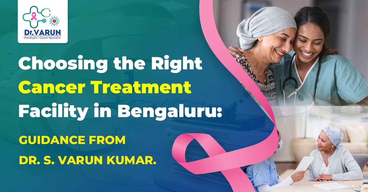 Image is about the cancer treatment facility in Bengaluru